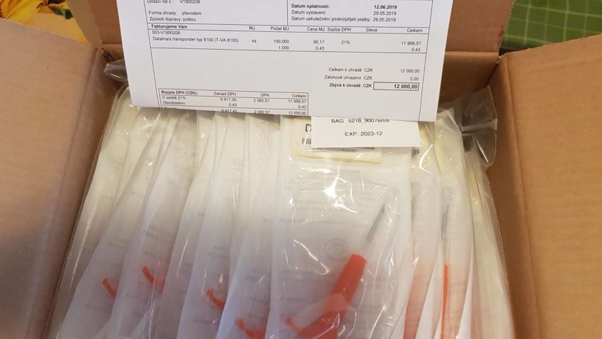 Naším projektem bylo pořízení 100 kusů mikročipů. Všechny ko...