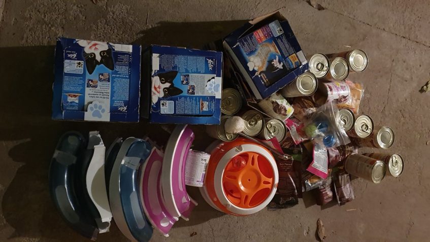 DĚKUJEME PANÍ HANCE ZA DÁRKY PRO KOČIČKY...