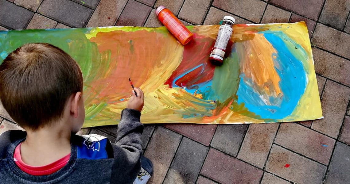 Malý klučík Edík, ještě předškoláček, namaloval pro naše koč...